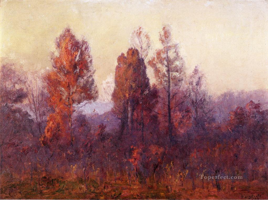 Last Hour of the Day Impressionist Indiana landscapes Theodore Clement Steele Oil Paintings